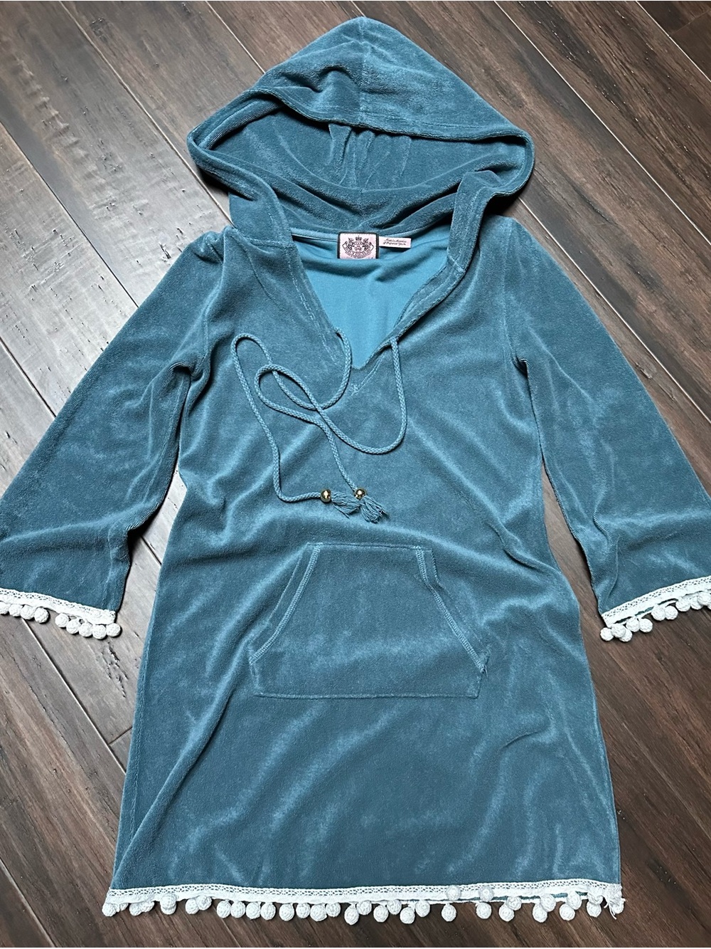 Juicy Couture Teal tunic/ cover up - Picture 2 of 6